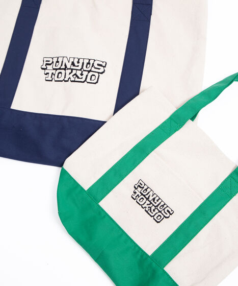 ロゴ刺繍キャンバスミニトートバッグ[商品：PN25T-008] - PUNYUS