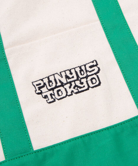 ロゴ刺繍キャンバスミニトートバッグ[商品：PN25T-008] - PUNYUS