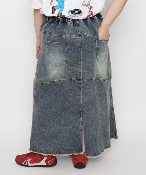デザインデニムロングスカート[商品：PN26AW-003] - PUNYUS Online