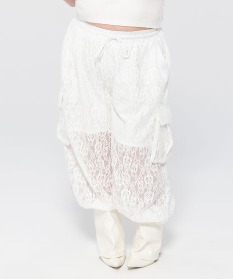 レースカーゴパンツ[商品：PN26AW-008] - PUNYUS Online Store / 公式通販