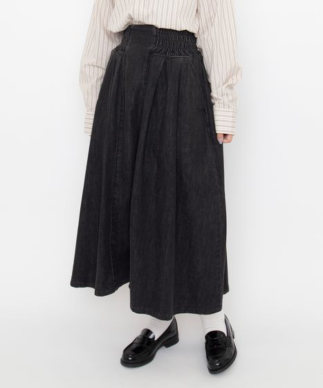 サイドゴムフレアスカート[商品：PN26AW-011] - PUNYUS Online Store