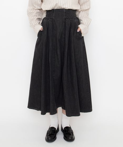サイドゴムフレアスカート[商品：PN26AW-011] - PUNYUS Online Store