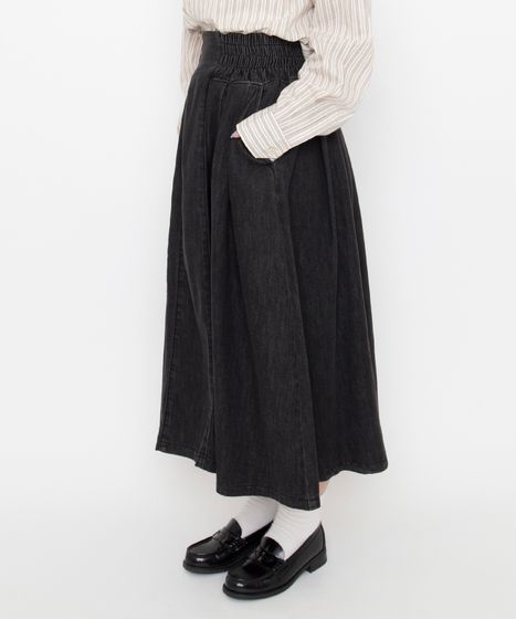 サイドゴムフレアスカート[商品：PN26AW-011] - PUNYUS Online Store