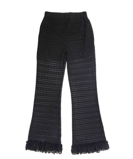 レースフリルフレアパンツ[商品：PN26AW-012] - PUNYUS Online Store