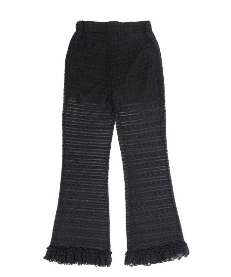 レースフリルフレアパンツ[商品：PN26AW-012] - PUNYUS Online Store