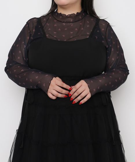 インカネーション　トップス リボンシアーハイネックトップス[商品：PN26AW-014] - PUNYUS Online