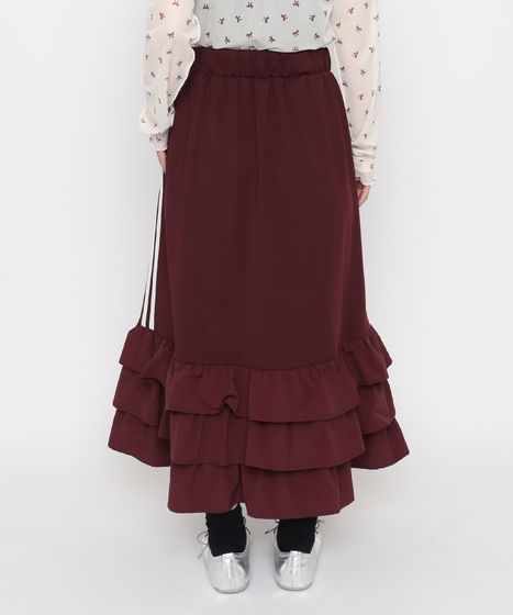 フリルティアードジャージロングスカート[商品：PN26AW-015] - PUNYUS