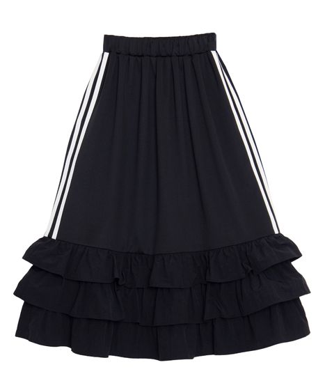 フリルティアードジャージロングスカート[商品：PN26AW-015] - PUNYUS