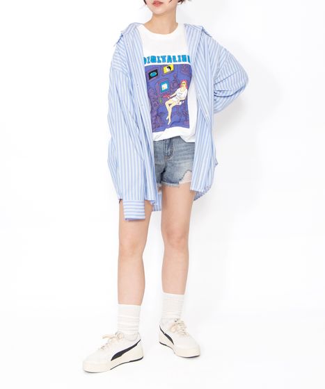 キャンディストライプシャツ[商品：PN26SS-001] - PUNYUS Online Store