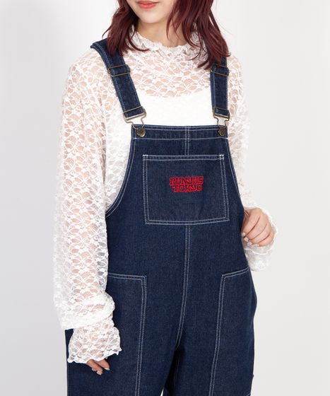 ♡*♡様 刺繍 デニムオーバーオール ロゴ刺繍デニムオーバーオール[商品：PN26SS-002] - PUNYUS Online