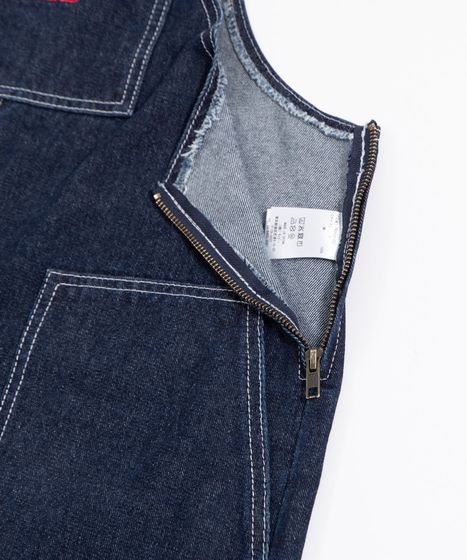 ロゴ刺繍デニムオーバーオール[商品：PN26SS-002] - PUNYUS Online