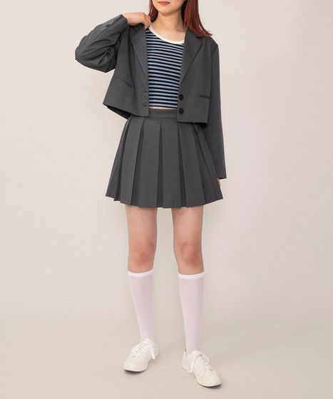 ボックスプリーツミニスカート[商品：PN26SS-005] - PUNYUS Online