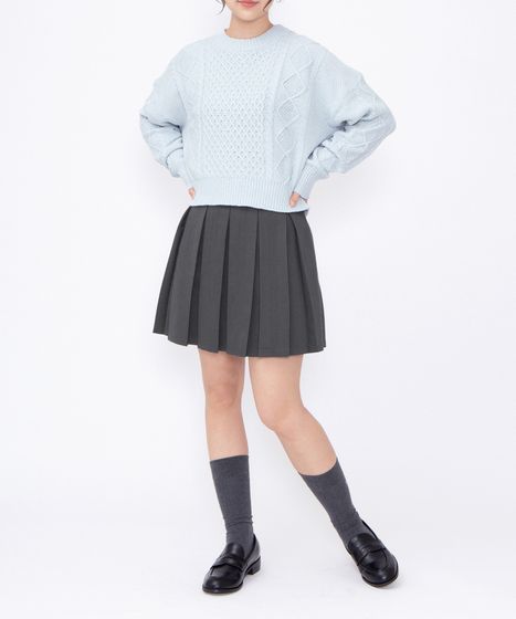 ボックスプリーツミニスカート[商品：PN26SS-005] - PUNYUS Online