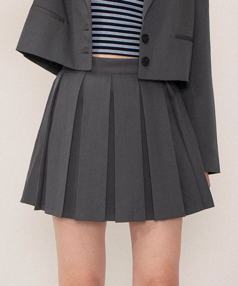 ボックスプリーツミニスカート[商品：PN26SS-005] - PUNYUS Online