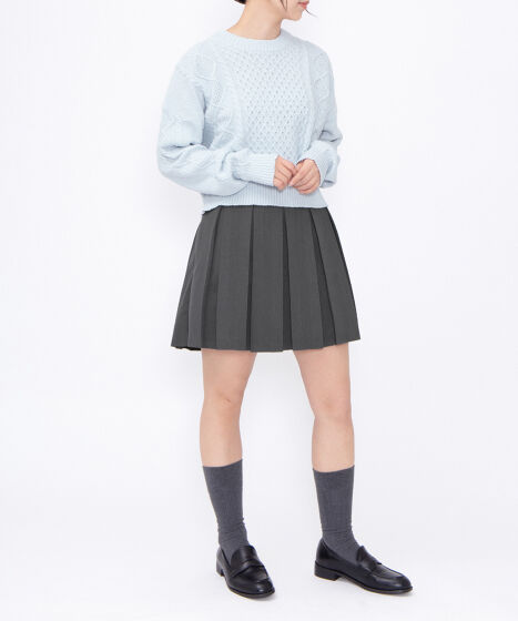 ボックスプリーツミニスカート[商品：PN26SS-005] - PUNYUS Online