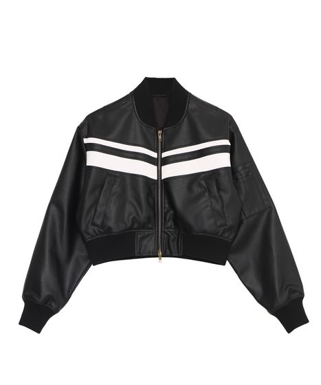 合皮ラインブルゾン[商品：PN26SS-006] - PUNYUS Online Store / 公式通販