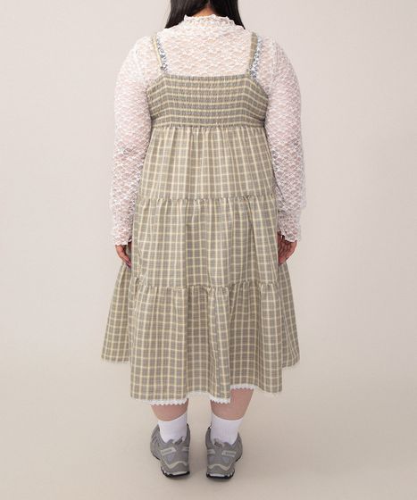 チェック柄キャミワンピース[商品：PN26SS-008] - PUNYUS Online Store