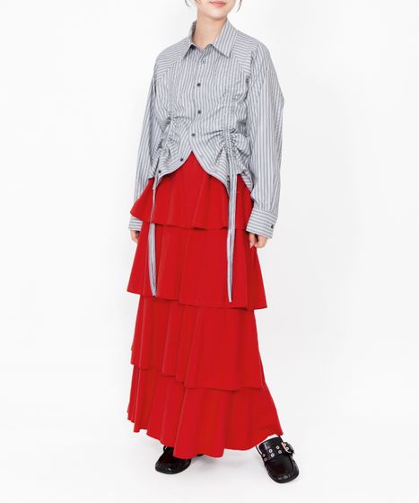ティアードロングスカート[商品：PN26SS-009] - PUNYUS Online Store
