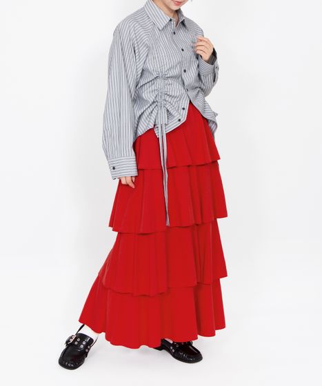 ティアードロングスカート[商品：PN26SS-009] - PUNYUS Online Store