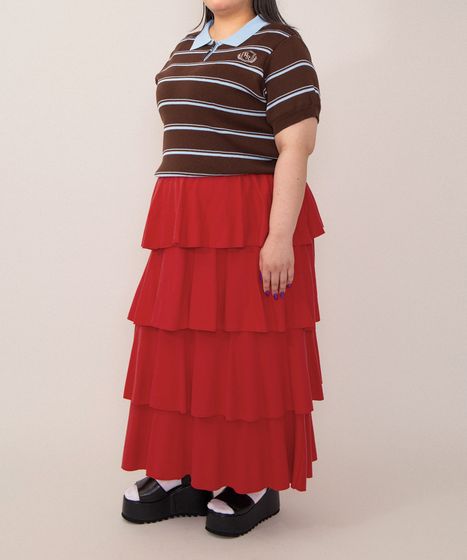 ティアードロングスカート[商品：PN26SS-009] - PUNYUS Online Store