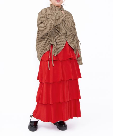 ティアードロングスカート[商品：PN26SS-009] - PUNYUS Online Store