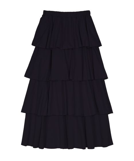 ティアードロングスカート[商品：PN26SS-009] - PUNYUS Online Store
