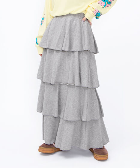 ティアードロングスカート[商品：PN26SS-009] - PUNYUS Online Store
