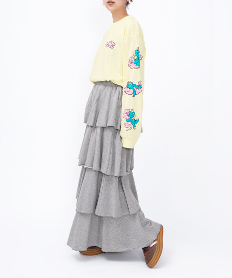 ティアードロングスカート[商品：PN26SS-009] - PUNYUS Online Store