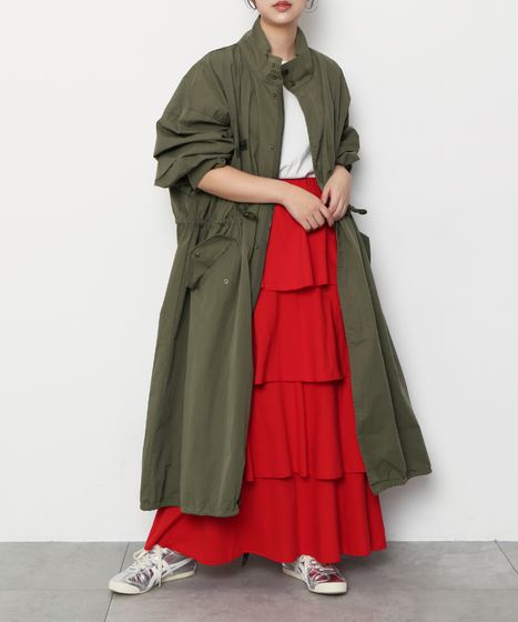 ティアードロングスカート[商品：PN26SS-009] - PUNYUS Online Store