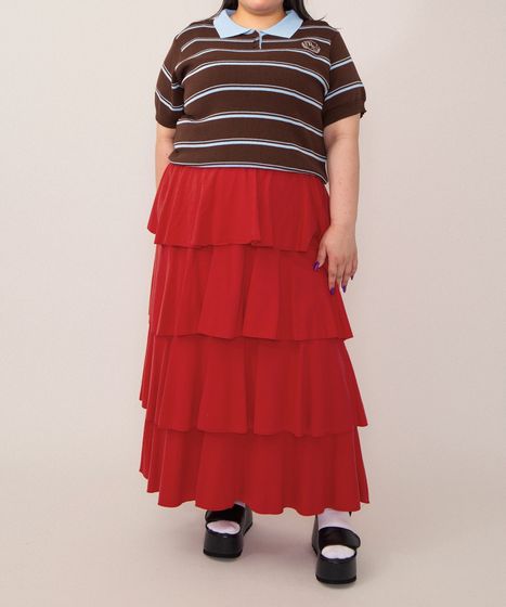 ティアードロングスカート[商品：PN26SS-009] - PUNYUS Online Store