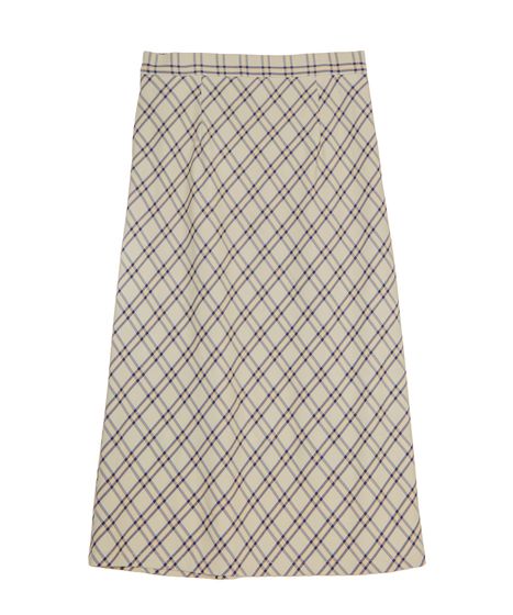 チェック柄ロングスカート[商品：PN26SS-010] - PUNYUS Online Store