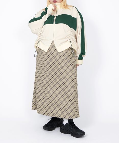 チェック柄ロングスカート[商品：PN26SS-010] - PUNYUS Online Store