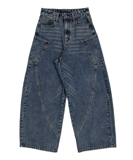 サイドポケットバレルデニムパンツ[商品：PN26SS-013] - PUNYUS Online