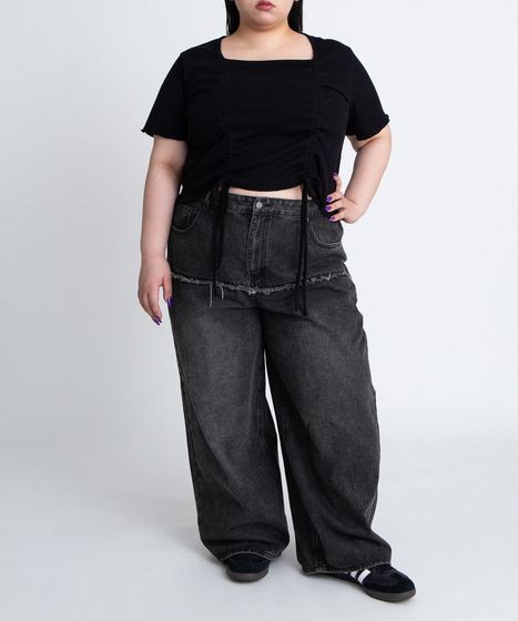 レイヤード風デニムパンツ[商品：PN26SS-014] - PUNYUS Online Store