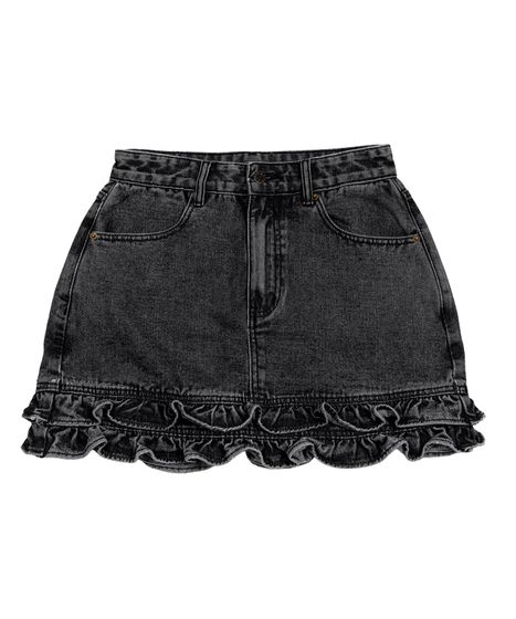 フリルデニムミニスカート[商品：PN26SS-015] - PUNYUS Online Store