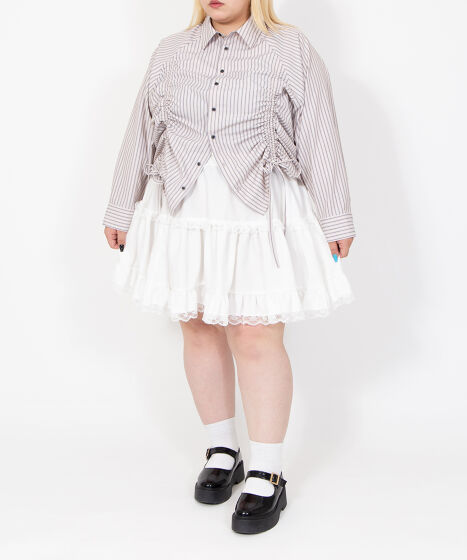 レースティアードミニスカート[商品：PN26SS-016] - PUNYUS Online