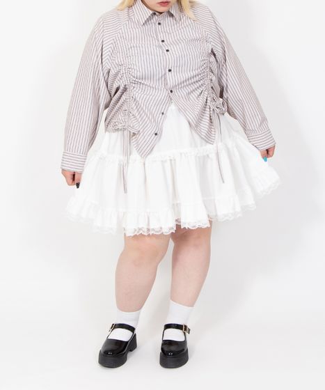 レースティアードミニスカート[商品：PN26SS-016] - PUNYUS Online