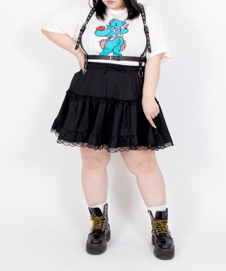 レースティアードミニスカート[商品：PN26SS-016] - PUNYUS Online