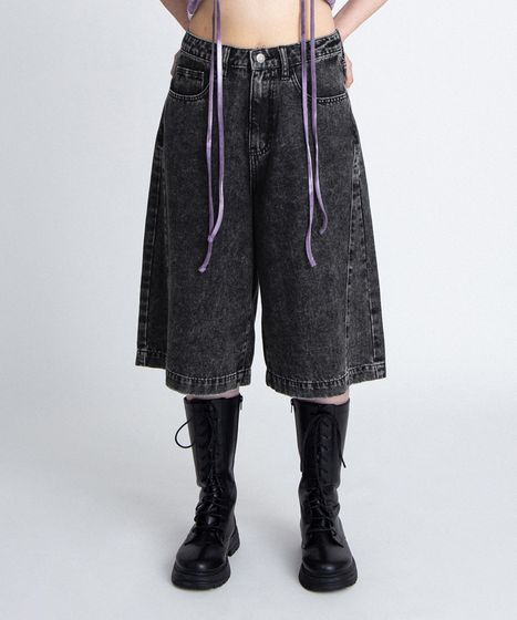 デザインデニムハーフパンツ[商品：PN26SS-017] - PUNYUS Online Store
