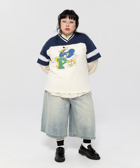 デザインデニムハーフパンツ[商品：PN26SS-017] - PUNYUS Online Store