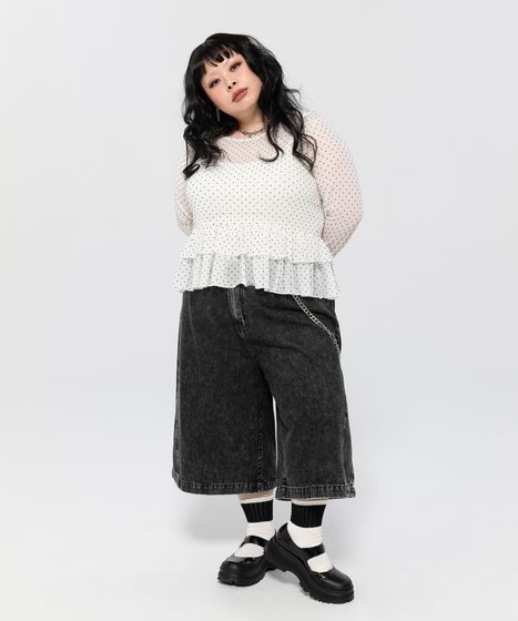 デザインデニムハーフパンツ[商品：PN26SS-017] - PUNYUS Online Store