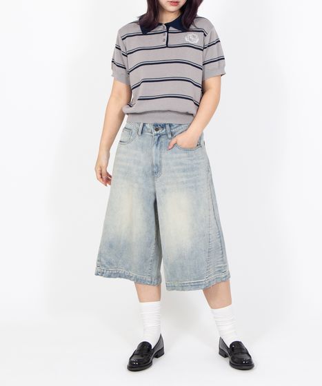 デザインデニムハーフパンツ[商品：PN26SS-017] - PUNYUS Online Store