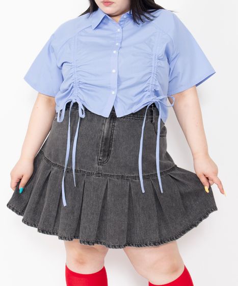 ゆき様　Allureville パイピングヘムドットプリーツスカート　サイズ2 AMBIDEX Store △T/R ロングプリーツスカート(F クロ): bulle de savon