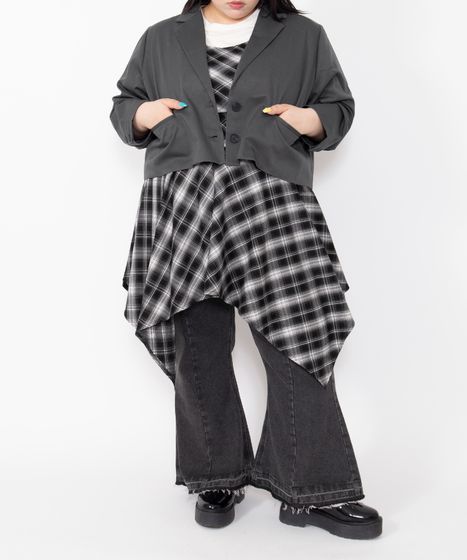 カットオフデニムフレアパンツ[商品：PN25SS-045] - PUNYUS Online