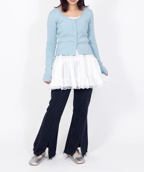 ドットキャミセットカーディガン[商品：PN26SS-019] - PUNYUS Online