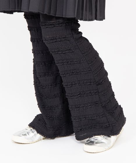 レースフリルフレアパンツ[商品：PN26SS-022] - PUNYUS Online Store