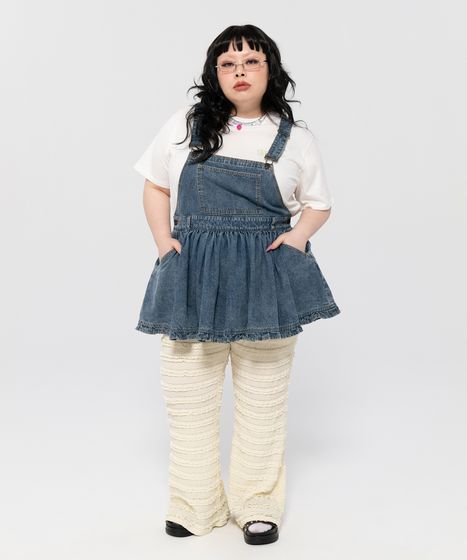 レースフリルフレアパンツ[商品：PN26SS-022] - PUNYUS Online Store