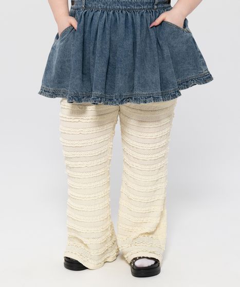 igusa フリルパンツ レースフリルフレアパンツ[商品：PN26SS-022] - PUNYUS Online Store