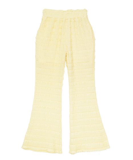 レースフリルフレアパンツ[商品：PN26SS-022] - PUNYUS Online Store