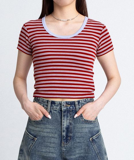 26ss HUMAN MADE ボーダートップス　Ｍサイズ ボーダーUネックトップス[商品：PN26SS-026] - PUNYUS Online Store